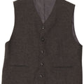 Gilet vintage da uomo 2XL in lana grigia