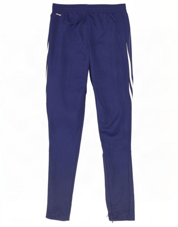 Pantaloni da tuta Adidas Climalite da uomo di grandi dimensioni in poliestere blu navy