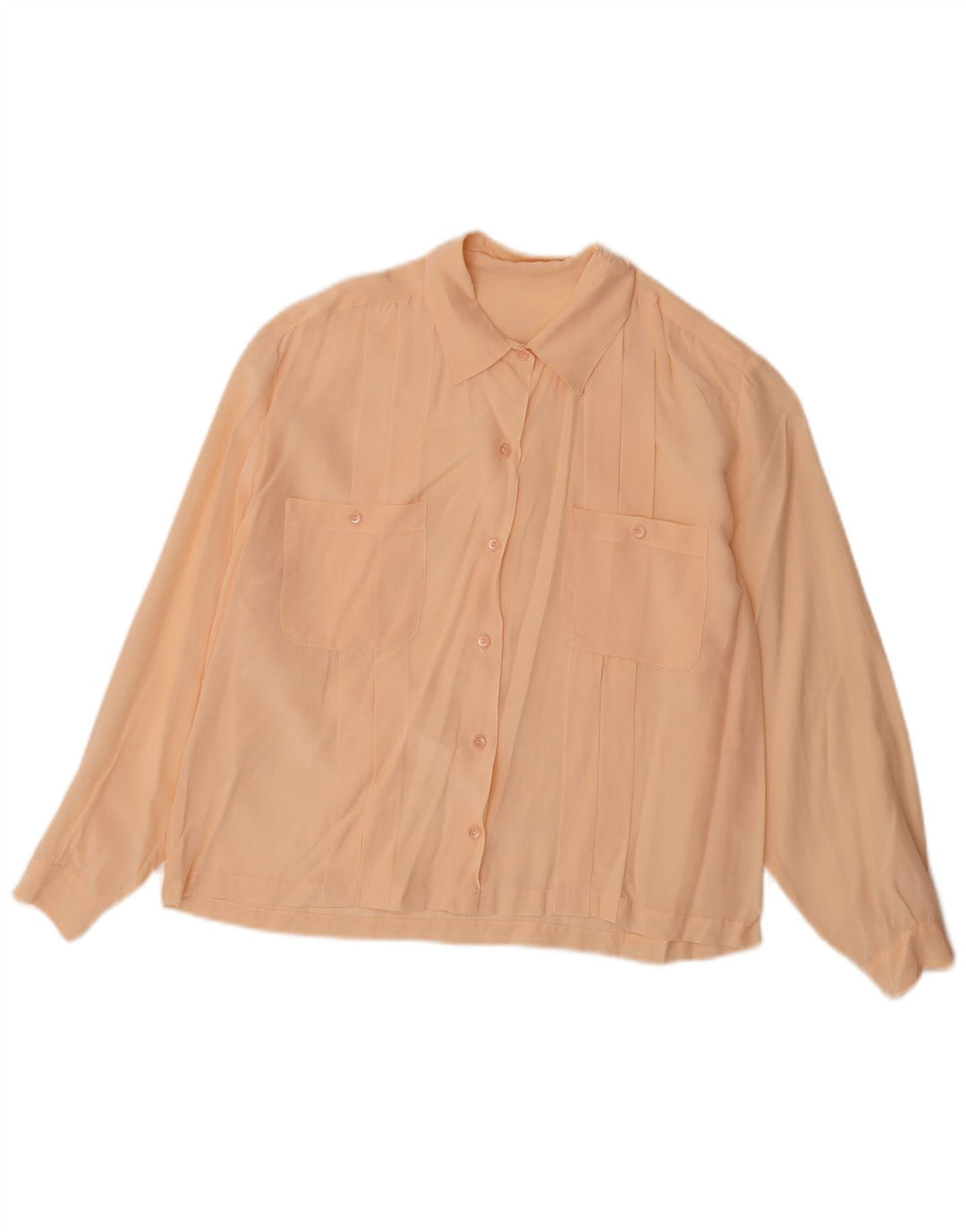 Camicetta camicia vintage da donna UK 14 grande rosa