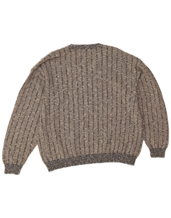 Maglione da uomo con scollo a V Suspense XL a righe blu