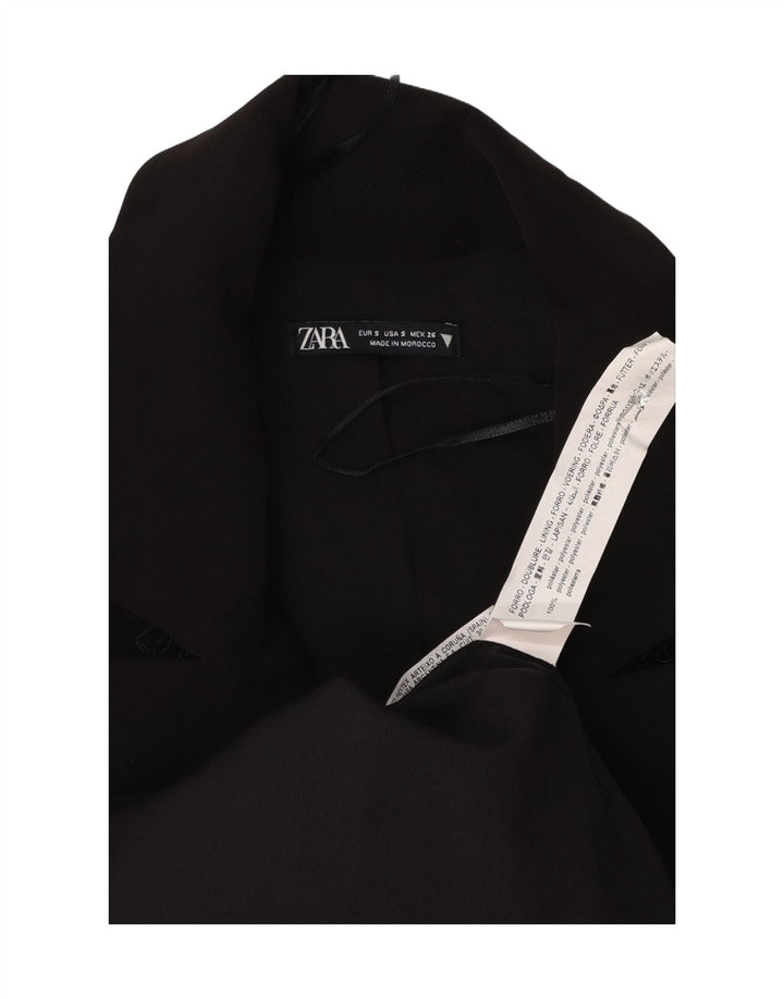 Cappotto Zara da donna UK 10 piccolo poliestere nero