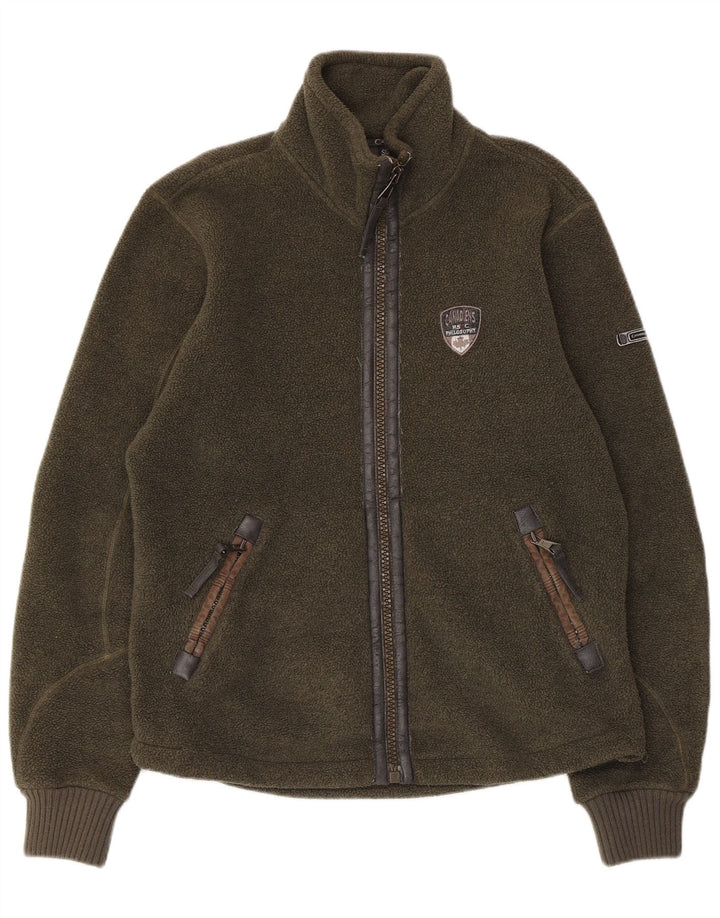 Giacca in pile da uomo Canadiens UK 40 Large Verde Poliestere