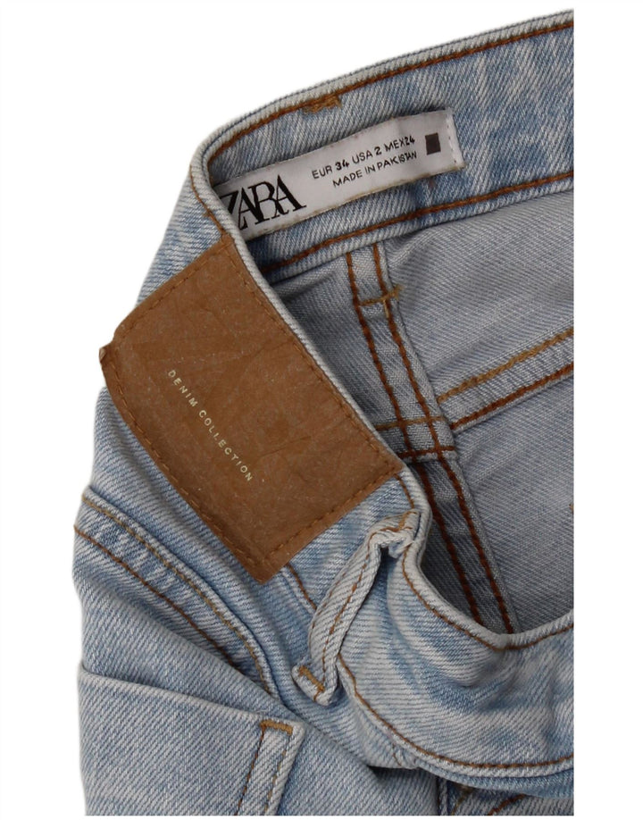 Jeans svasati da donna Zara EU 34 2XS W24 L27 Blu
