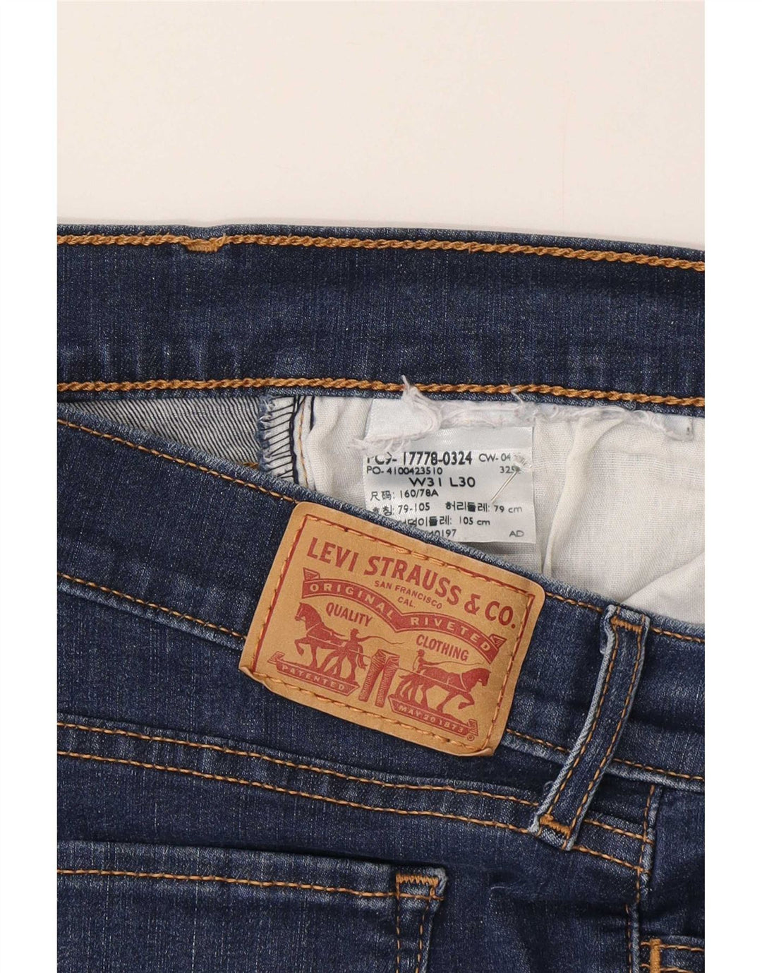 Jeans Levi's 710 Super Skinny da donna W31 L30 Blu