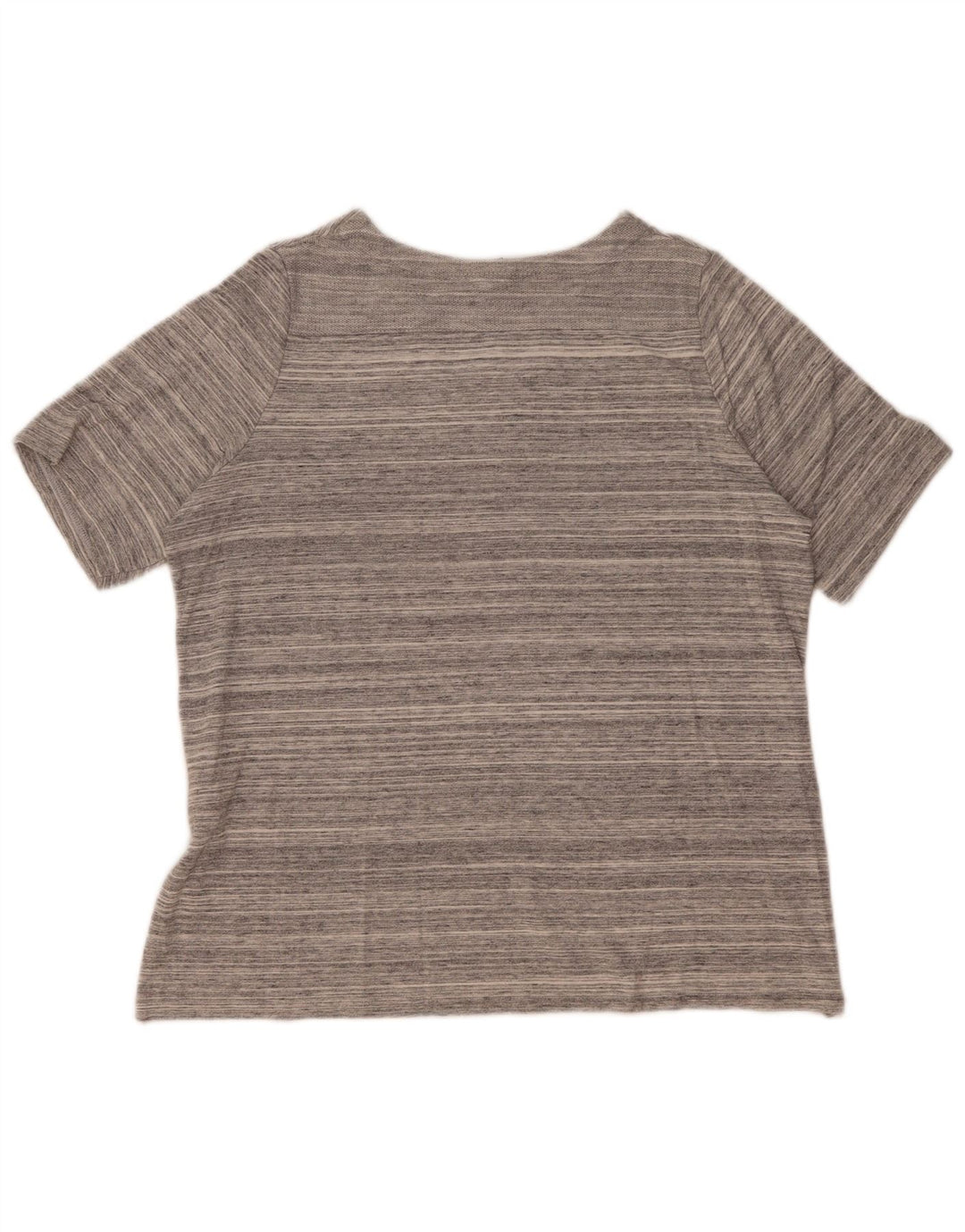 T-shirt da donna Nike Top UK 14 cotone a righe grigio medio