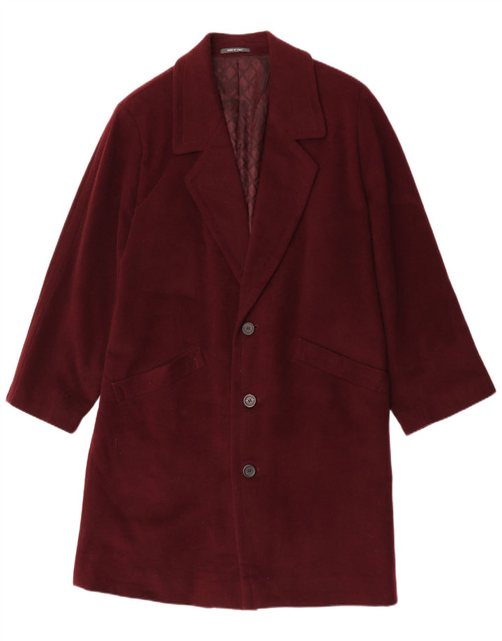 Cappotto Uomo Division Vogue IT 48 Bordeaux Medio Lana