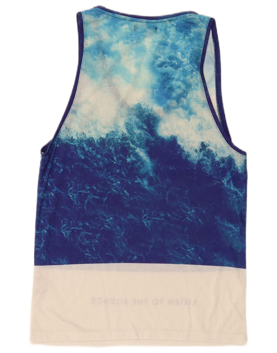 Canotta grafica da uomo Zara Top blu medio color block