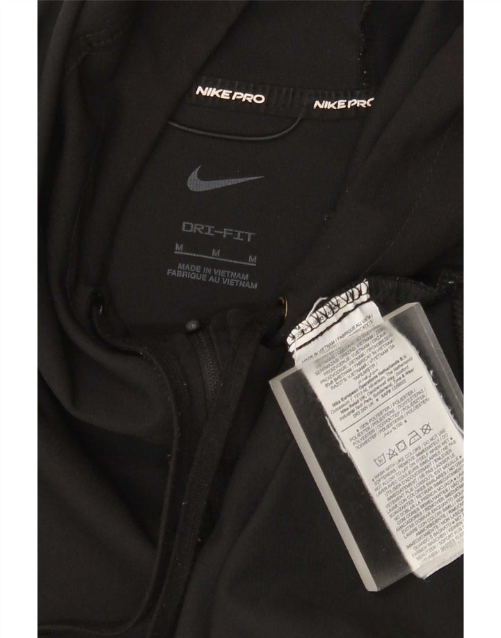 Giacca da ginnastica con cappuccio grafica Nike Dri Fit da uomo, colore nero medio