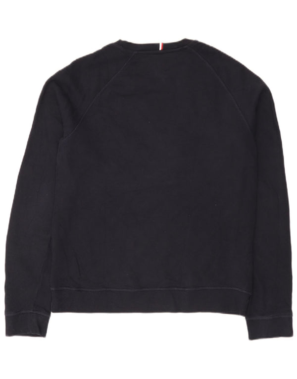 Felpa grafica da bambino Tommy Hilfiger 15-16 anni in cotone blu navy