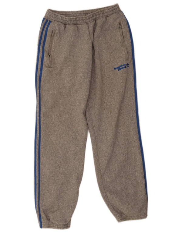 Pantaloni da tuta da uomo Adidas Joggers piccoli in cotone chiazzato grigio