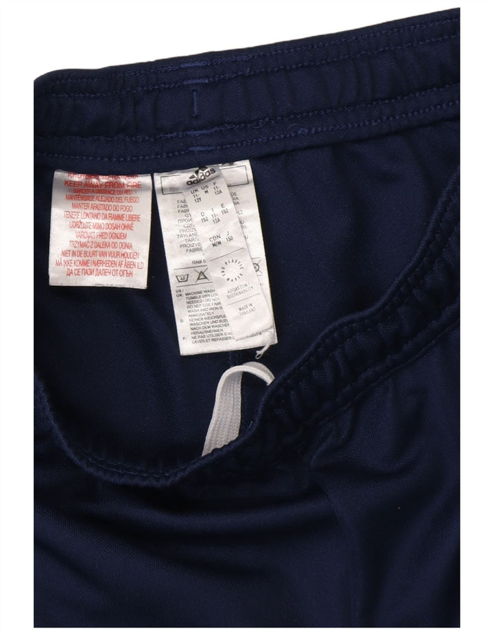 Pantaloni da tuta ADIDAS Aeroready da ragazzo 11-12 anni in poliestere blu navy