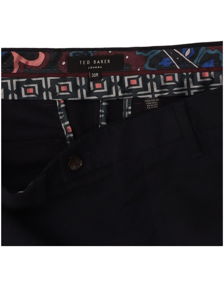 Pantaloni da abito slim fit da uomo TED BAKER W30 L30 Blu navy