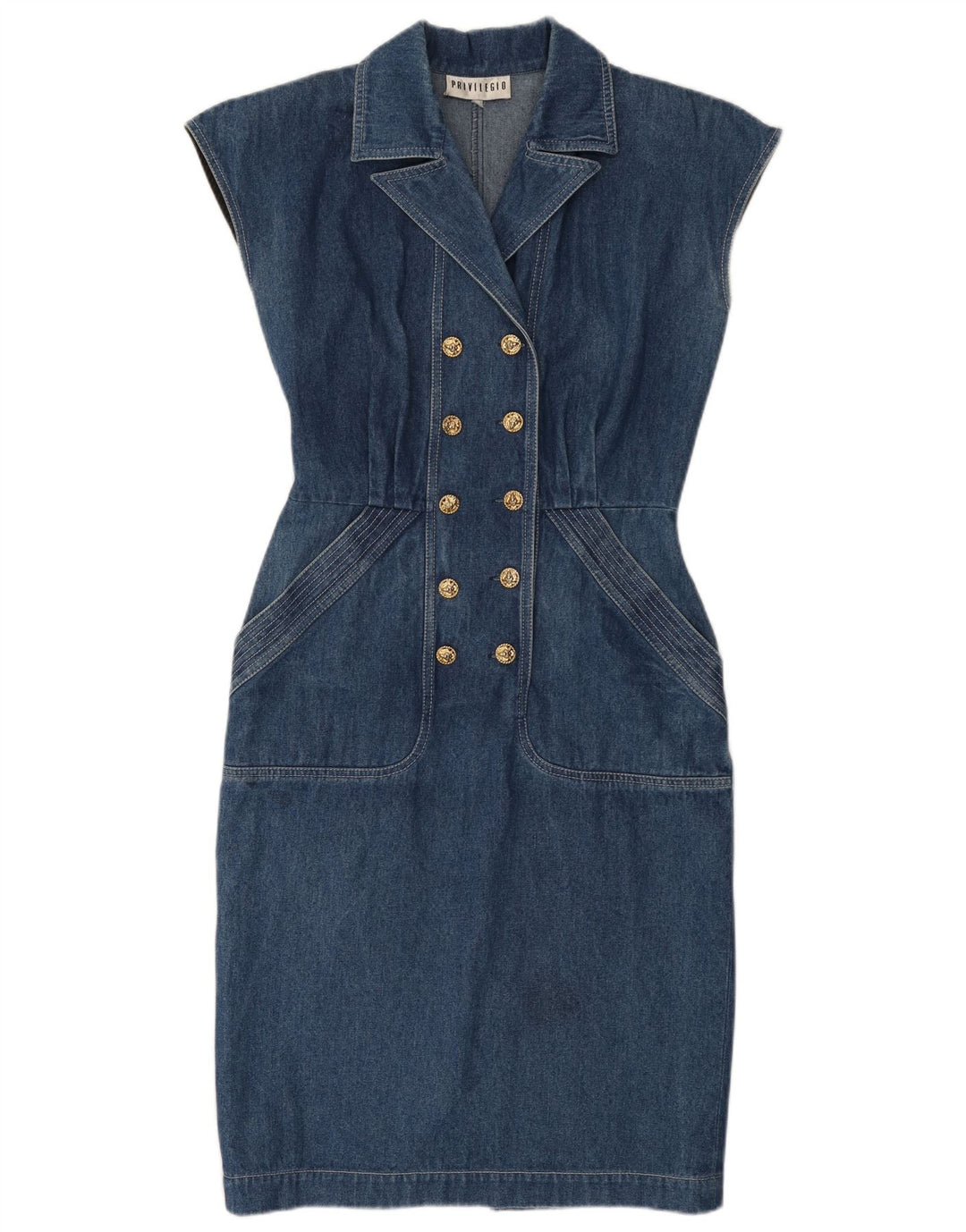 Abito in denim da donna Privilegio UK 14 Blu medio