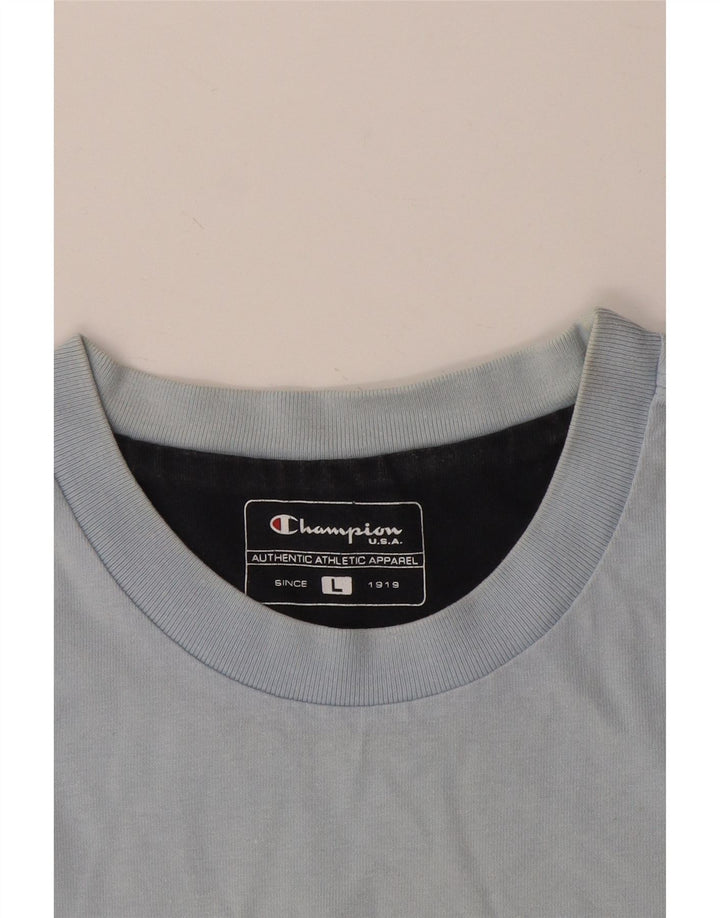 T-shirt grafica da uomo Champion Top grande blu