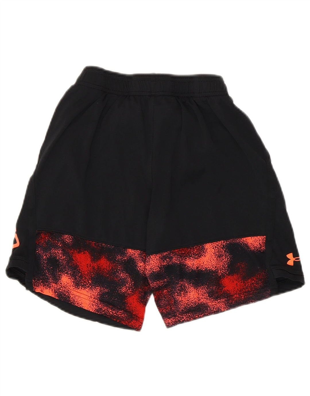 Pantaloncini sportivi grafici da ragazzo Under Armour 9-10 anni blocco colore nero medio