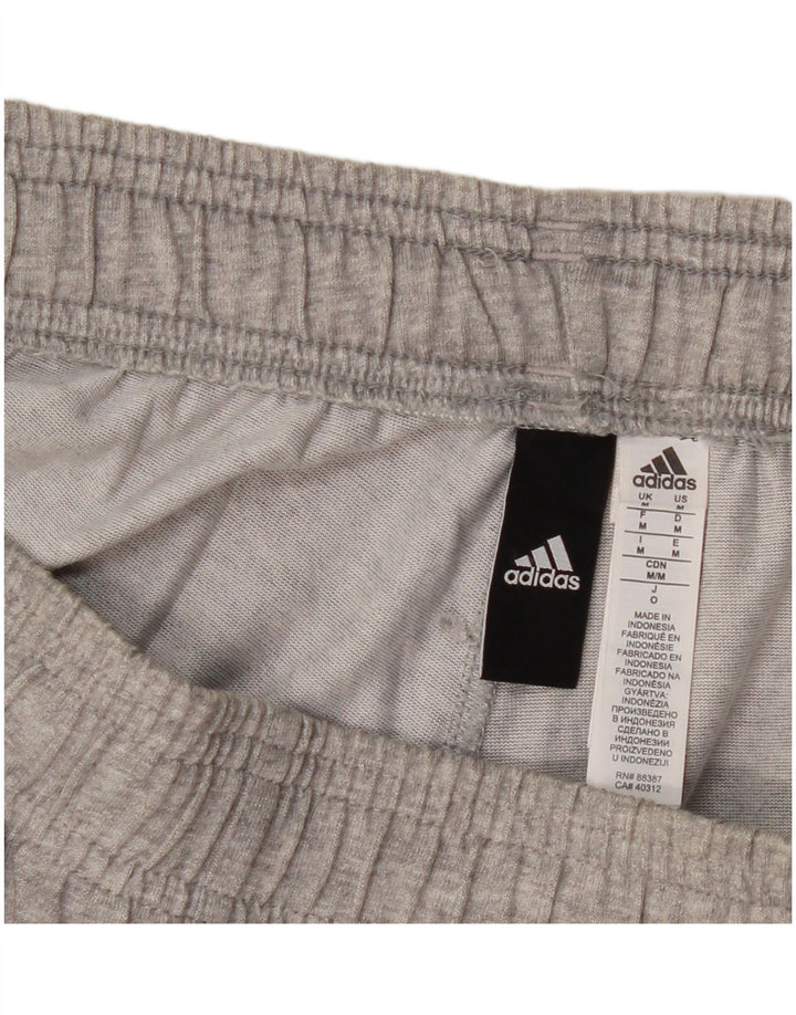Pantaloni da tuta da uomo Adidas Joggers in cotone chiazzato grigio medio