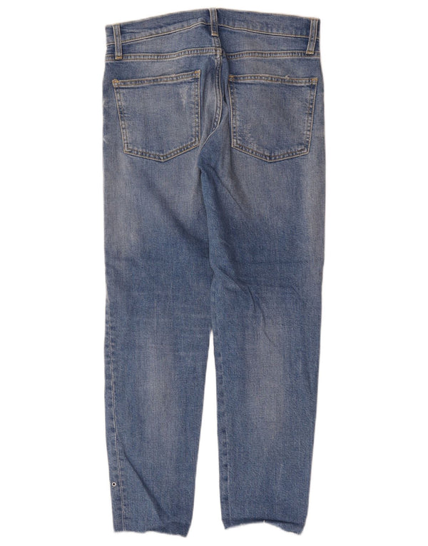 Jeans slim da donna Zara EU 34 2XS W24 L26 Blu maculato