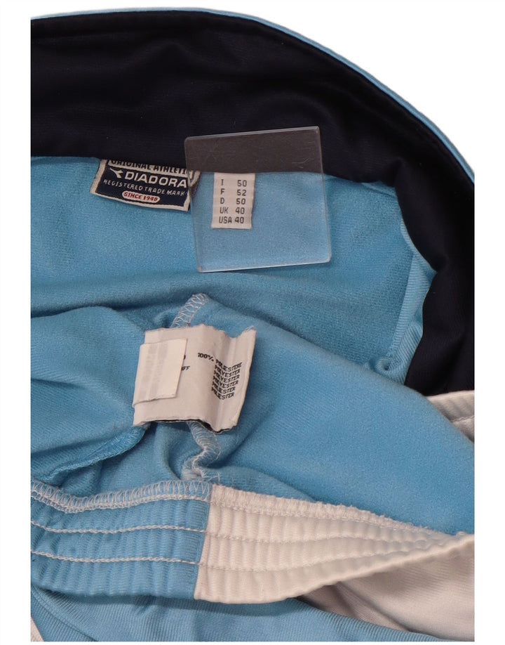 Giacca da tuta da uomo Diadora UK 40 Poliestere color block blu medio