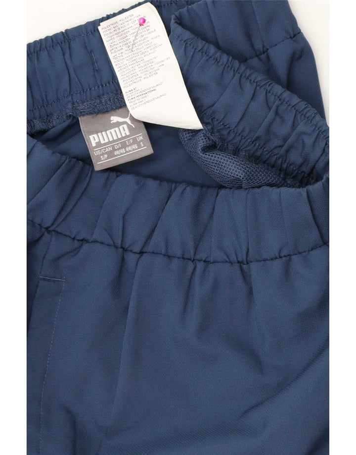 Pantaloncini sportivi grafici da uomo Puma piccoli in poliestere blu navy