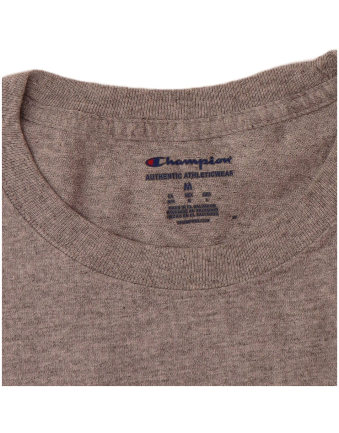 T-shirt grafica Champion da uomo della Stanford University, in cotone grigio medio