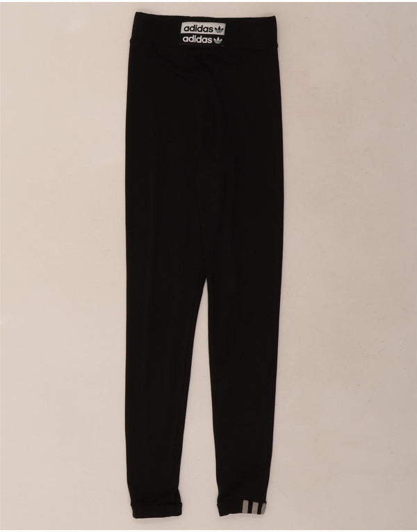 Leggings grafici da donna Adidas UK 4 XS neri