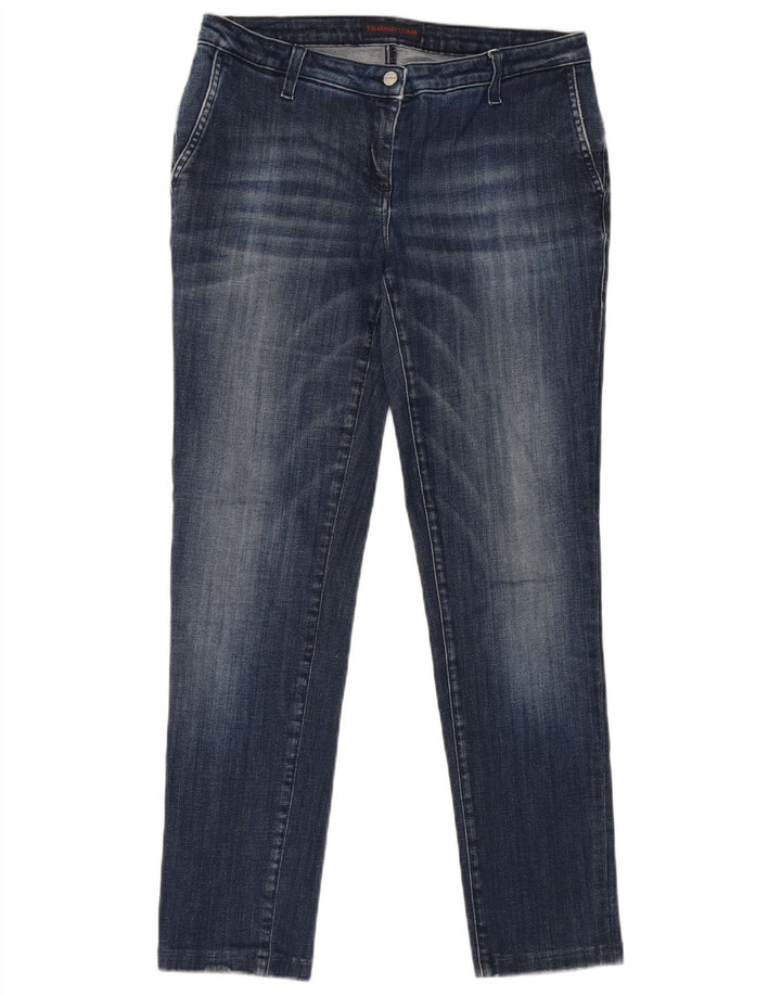 Jeans Slim Donna Trussardi W28 L28 Blu Cotone