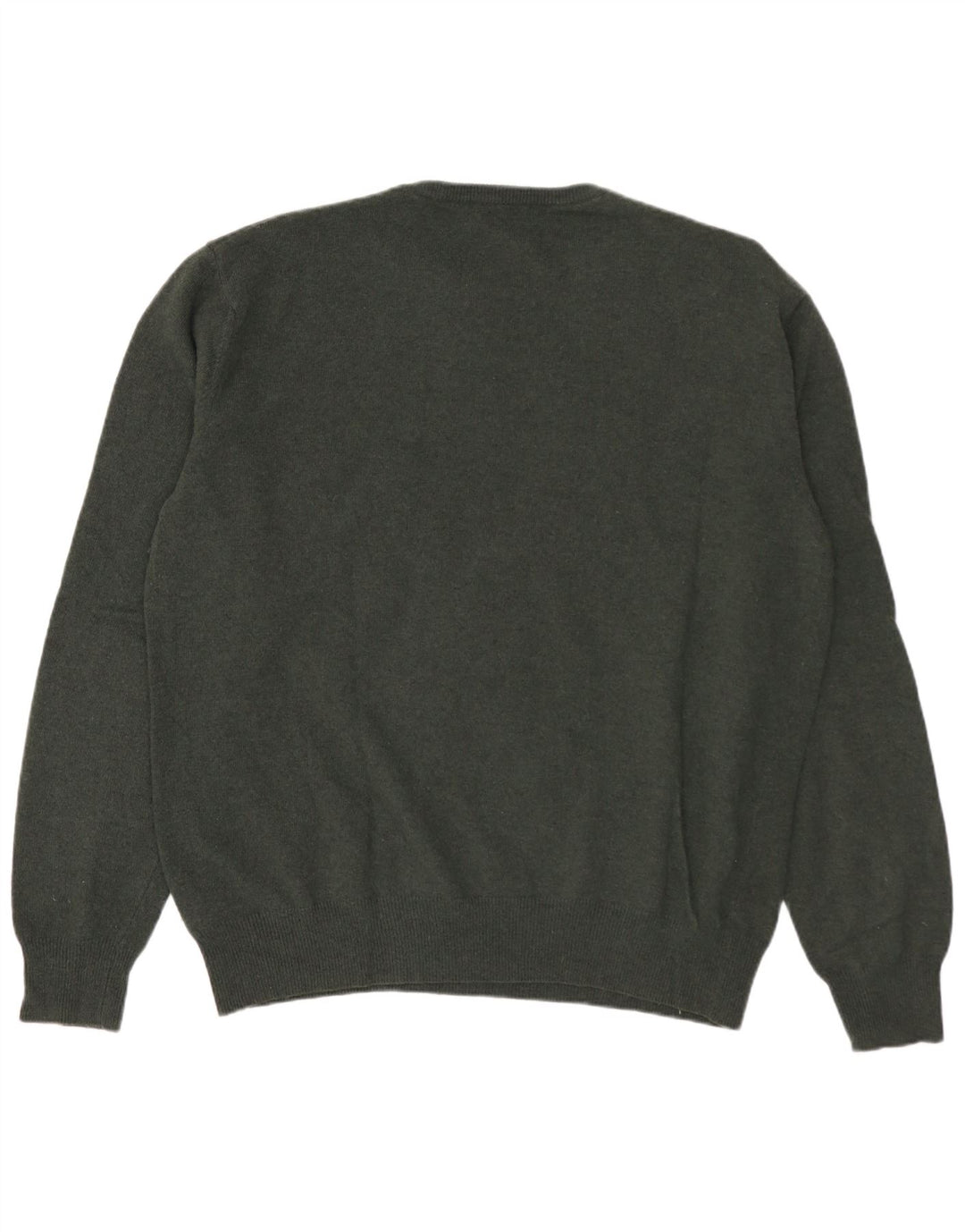 Maglione Kappa da uomo girocollo, maglione grande, lana d'agnello verde
