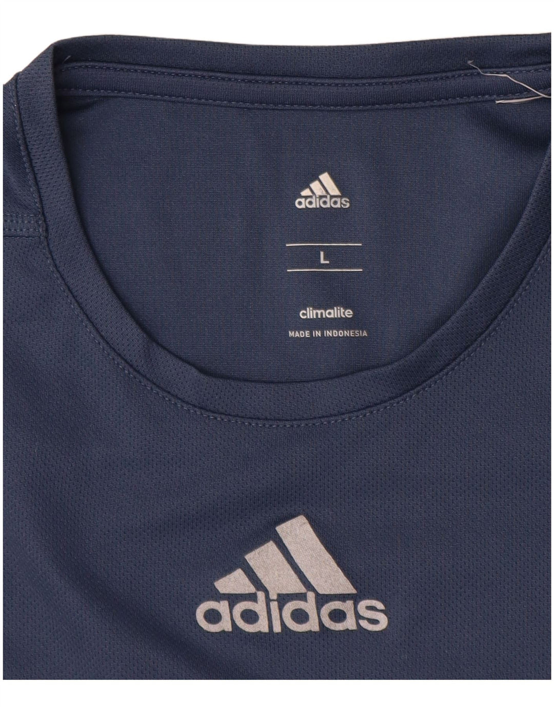 T-shirt Adidas Climalite da uomo grande blu navy