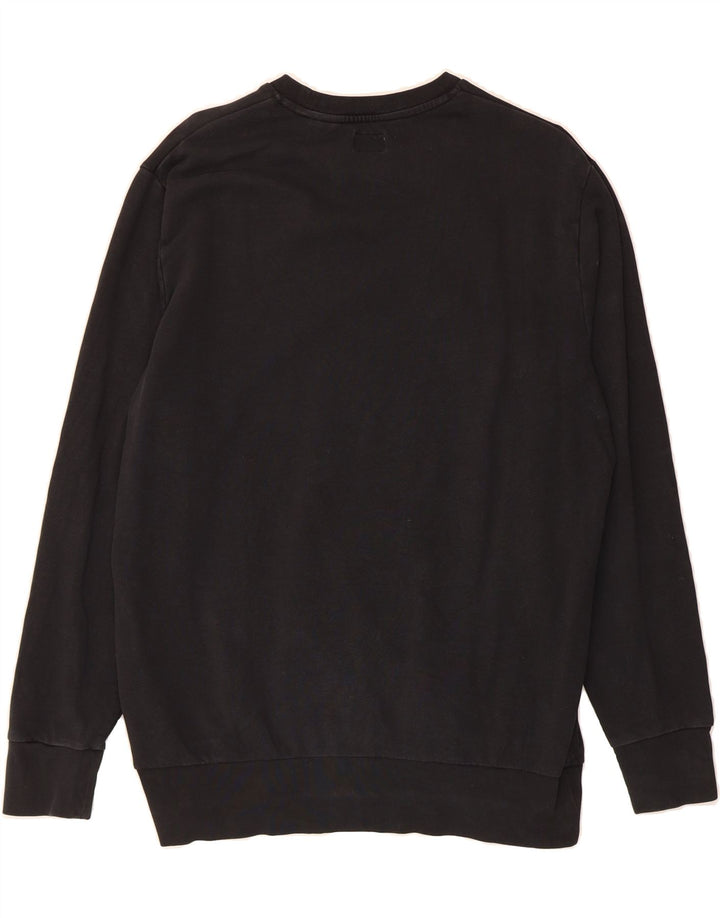 LEVI'S Mens Graphic Sweatshirt Jumper Large Black Cotton Vintage Levi's and Second-Hand Levi's from Messina Hembry 