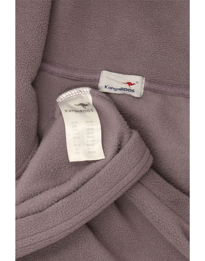 KANGAROOS Womens Fleece Jacket UK 10/12 Medium Purple Polyester Vintage Kangaroos and Second-Hand Kangaroos from Messina Hembry 