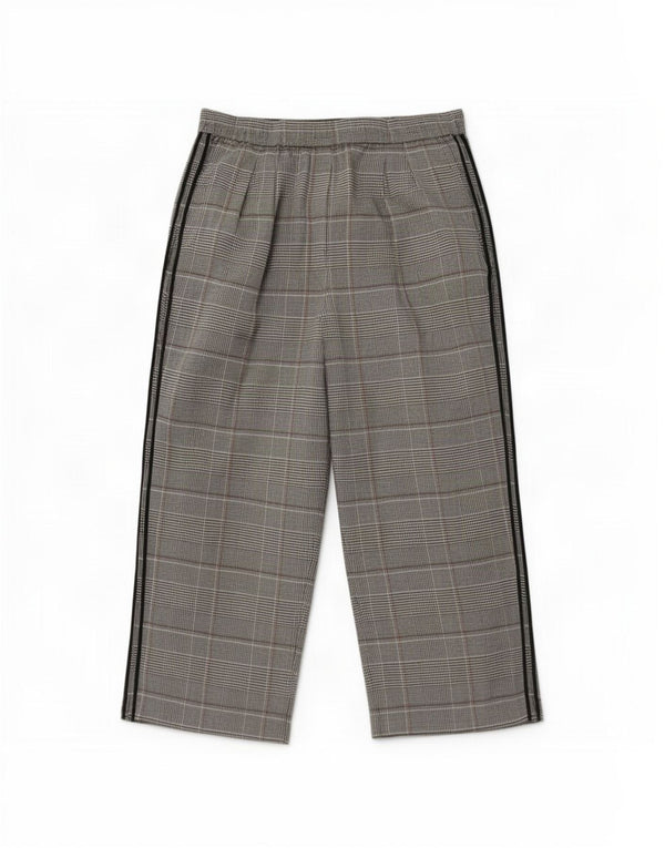 Pantaloni casual da donna Marks & Spencer UK 20 2XL W40 L29 Pied de poule neri