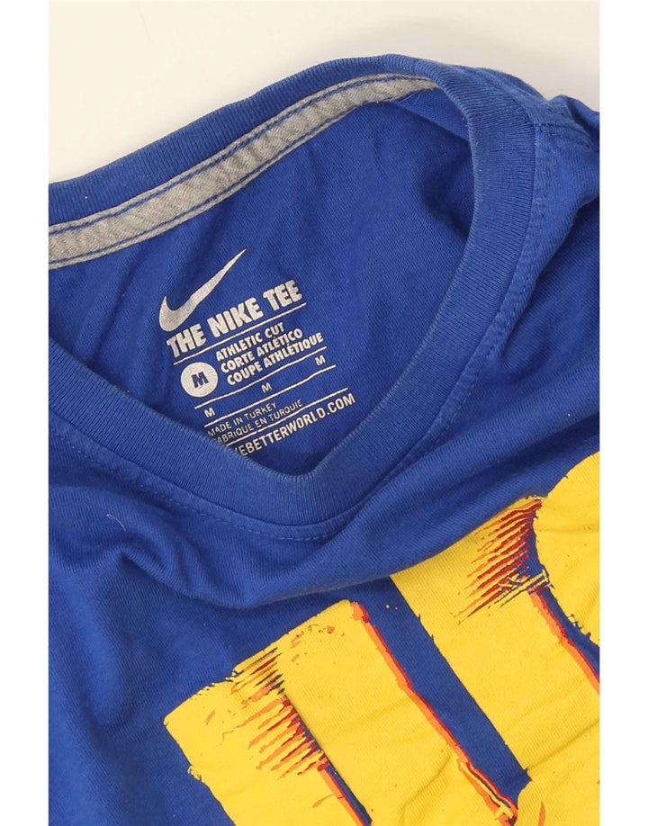 Maglietta Nike da uomo con grafica dal taglio atletico, blu medio
