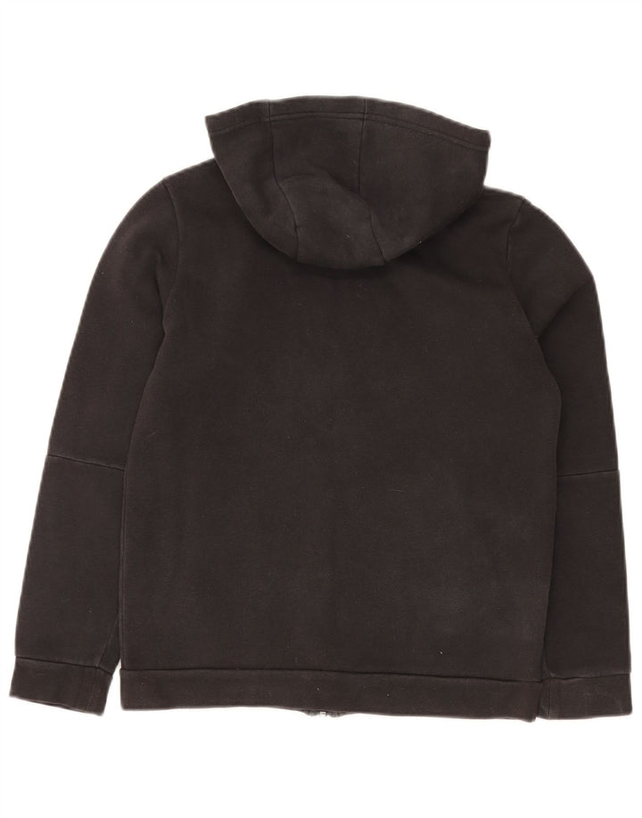 Maglione con cappuccio e zip ADIDAS per ragazzi 11-12 anni in cotone nero