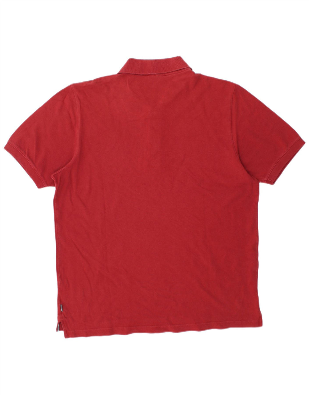 Polo ADIDAS da uomo grande rossa in cotone
