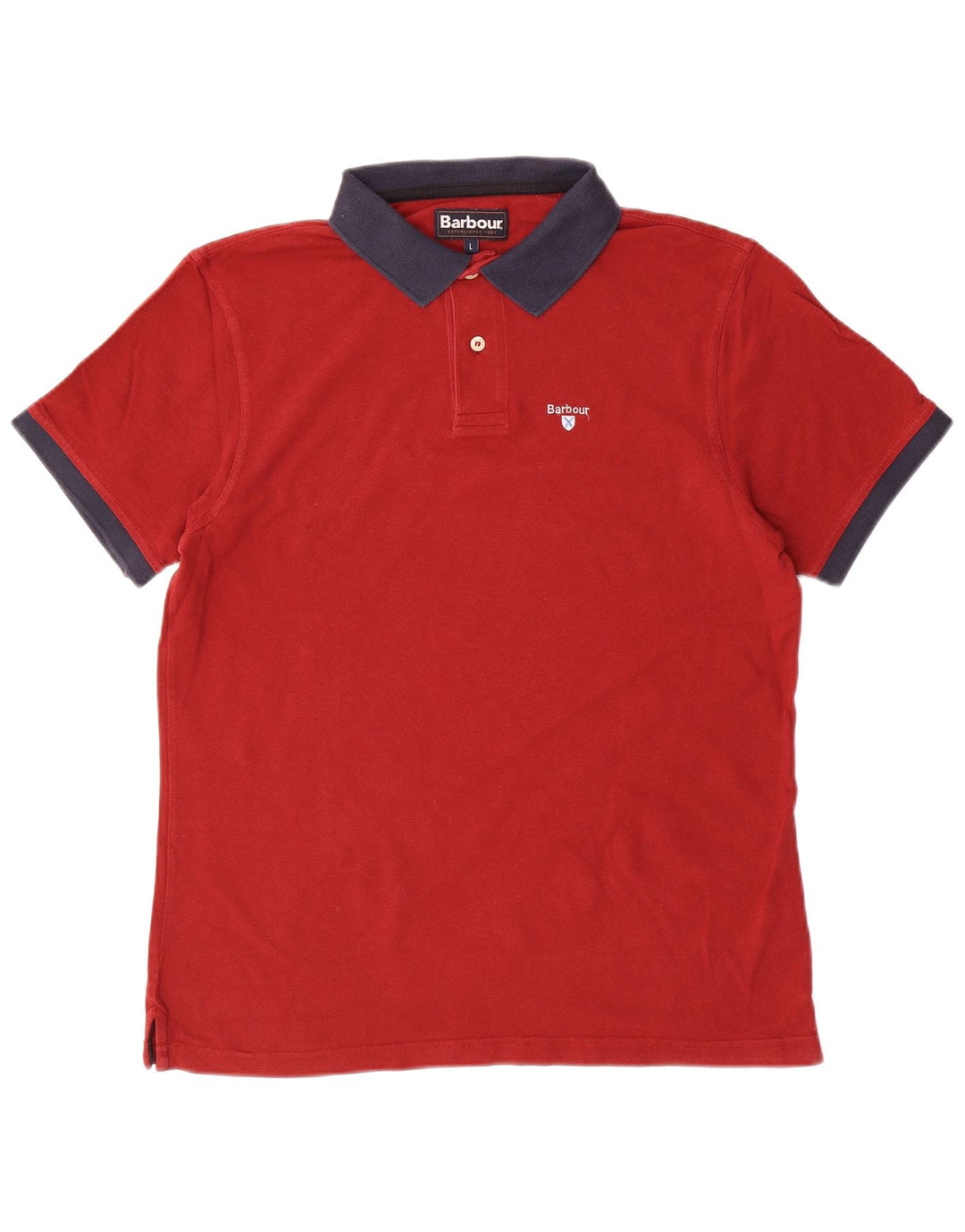 Polo Uomo BARBOUR Large Rossa in Cotone