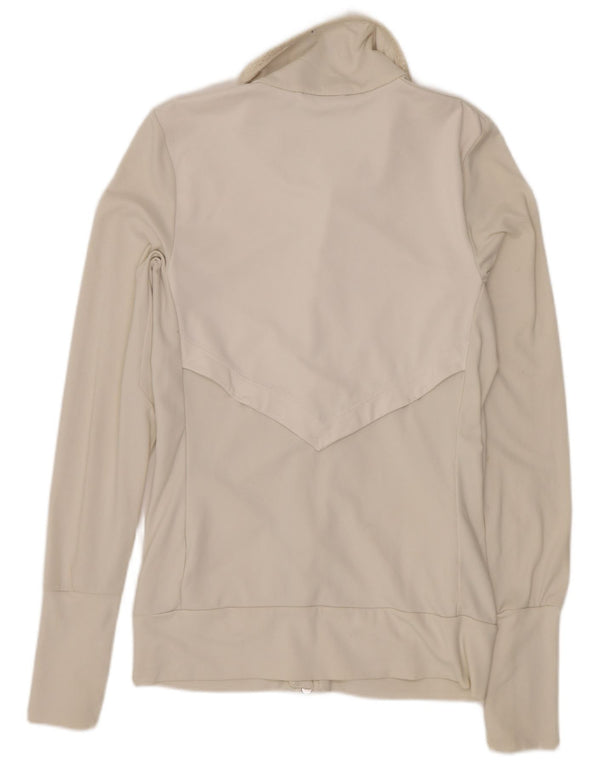 Giacca da tuta da donna Nike Dri Fit Top Jacket UK 6 XS Bianca