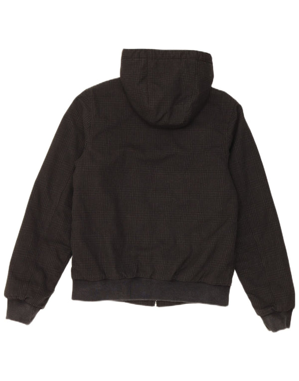 Giubbotto bomber con cappuccio da donna Carhartt UK 6 XS poliestere nero a quadri
