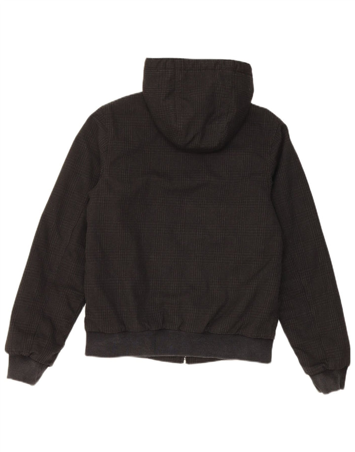 Giubbotto bomber con cappuccio da donna Carhartt UK 6 XS poliestere nero a quadri