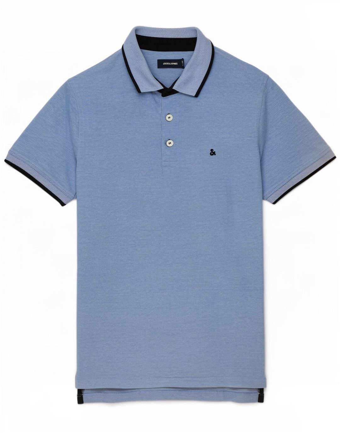 Polo da uomo Jack & Jones in cotone blu medio