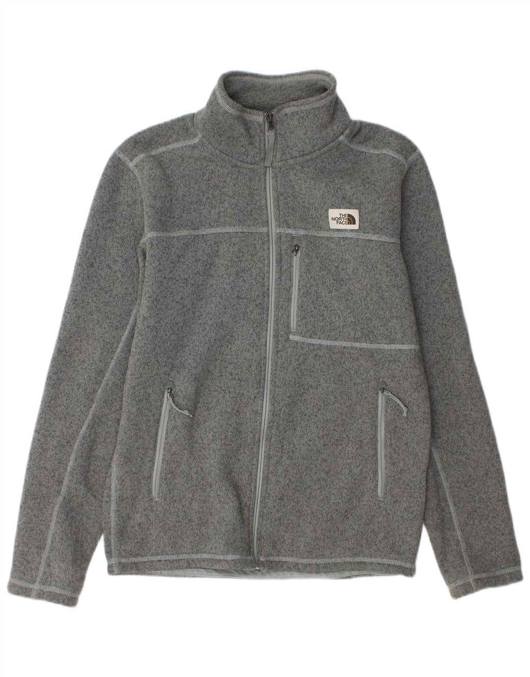 Giacca da tuta da uomo THE NORTH FACE piccola in poliestere chiazzato grigio