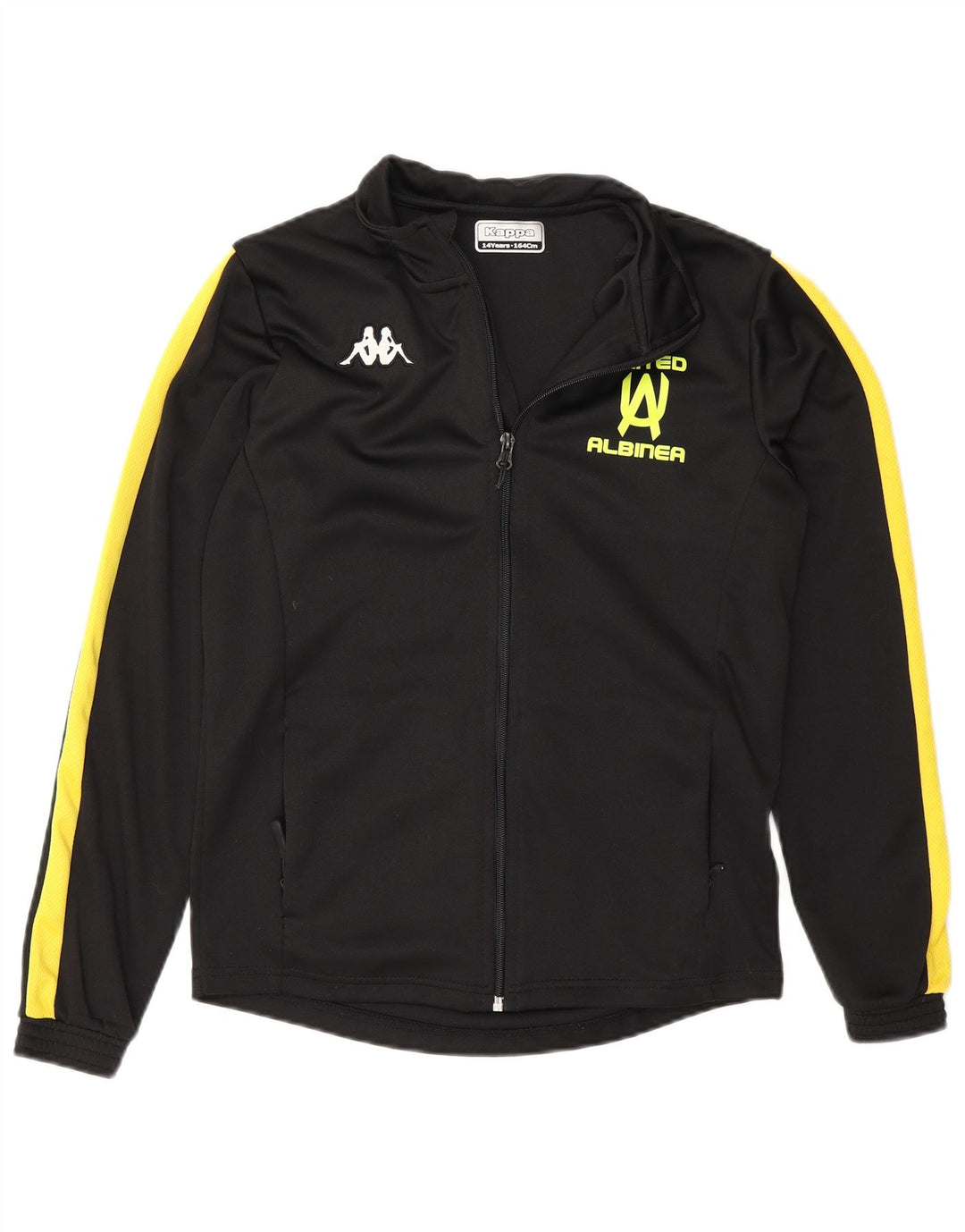 Giacca Top della Tuta da Ragazzo Kappa 13-14 Anni Colorblock Nero