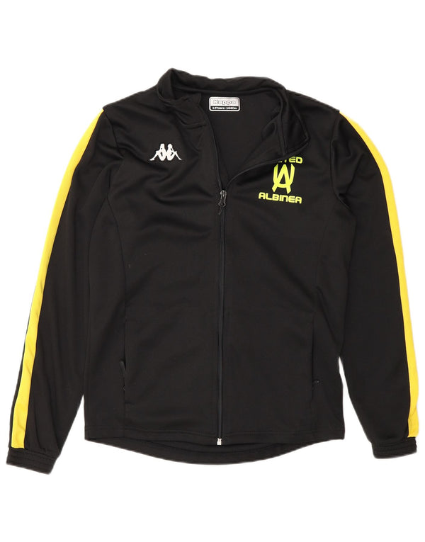 Giacca Top della Tuta da Ragazzo Kappa 13-14 Anni Colorblock Nero