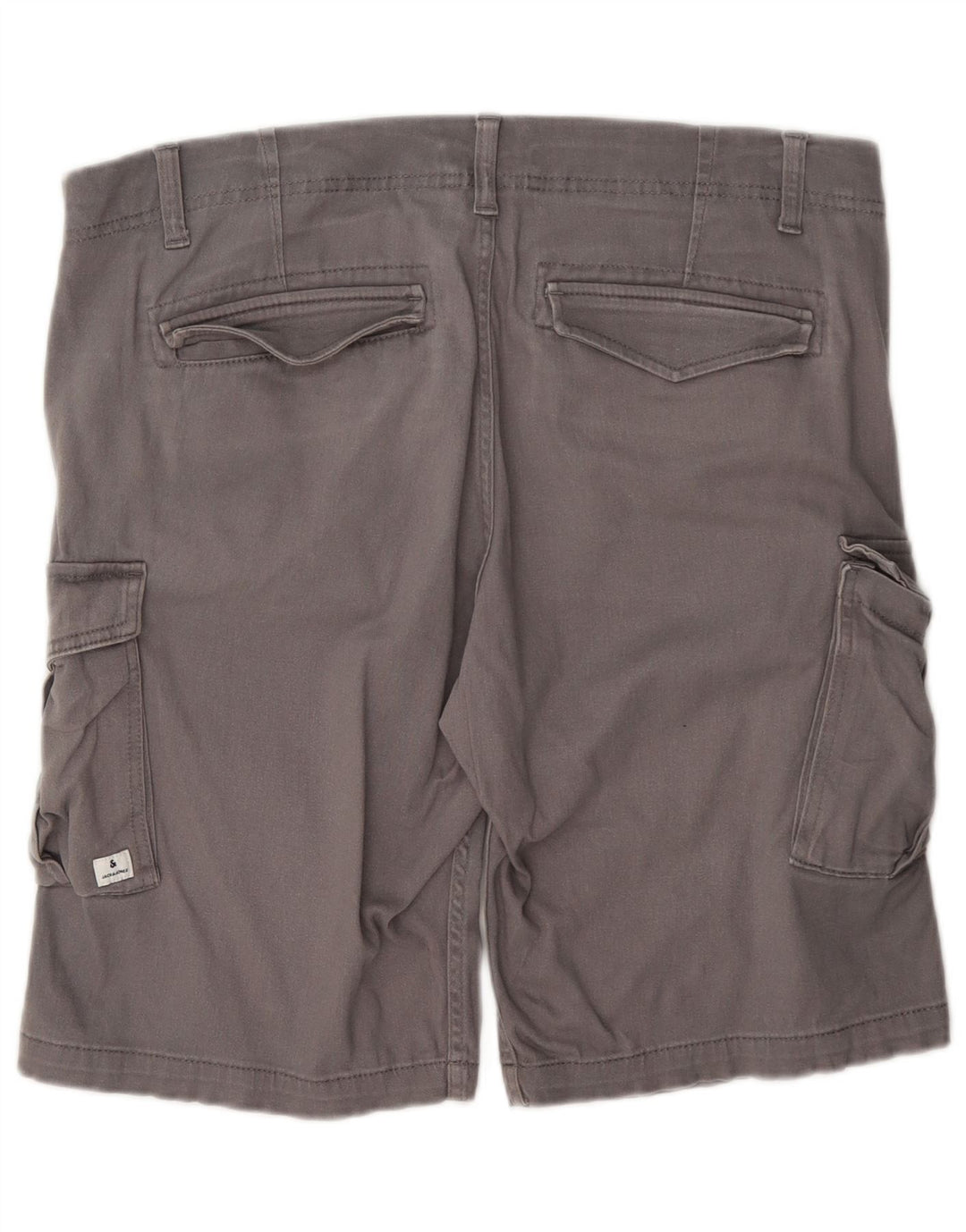 Pantaloncini cargo regolari da uomo Jack & Jones grandi W36 in cotone grigio