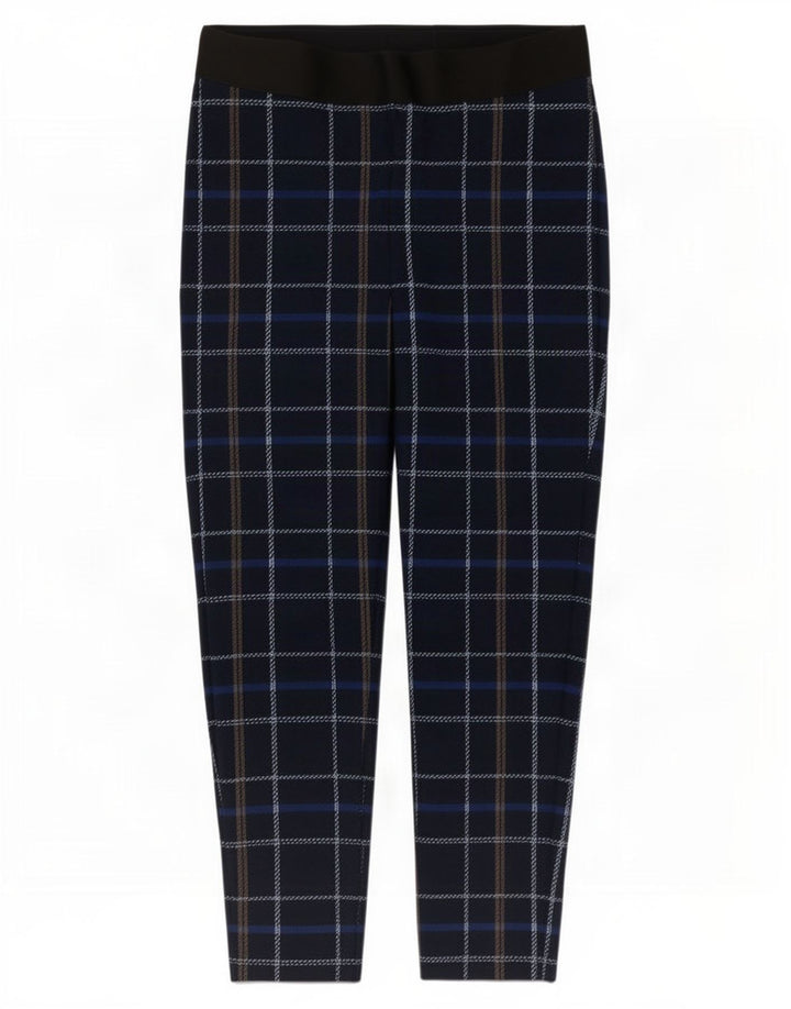 Leggings da donna Marks & Spencer UK 16 Grande poliestere a quadri blu navy