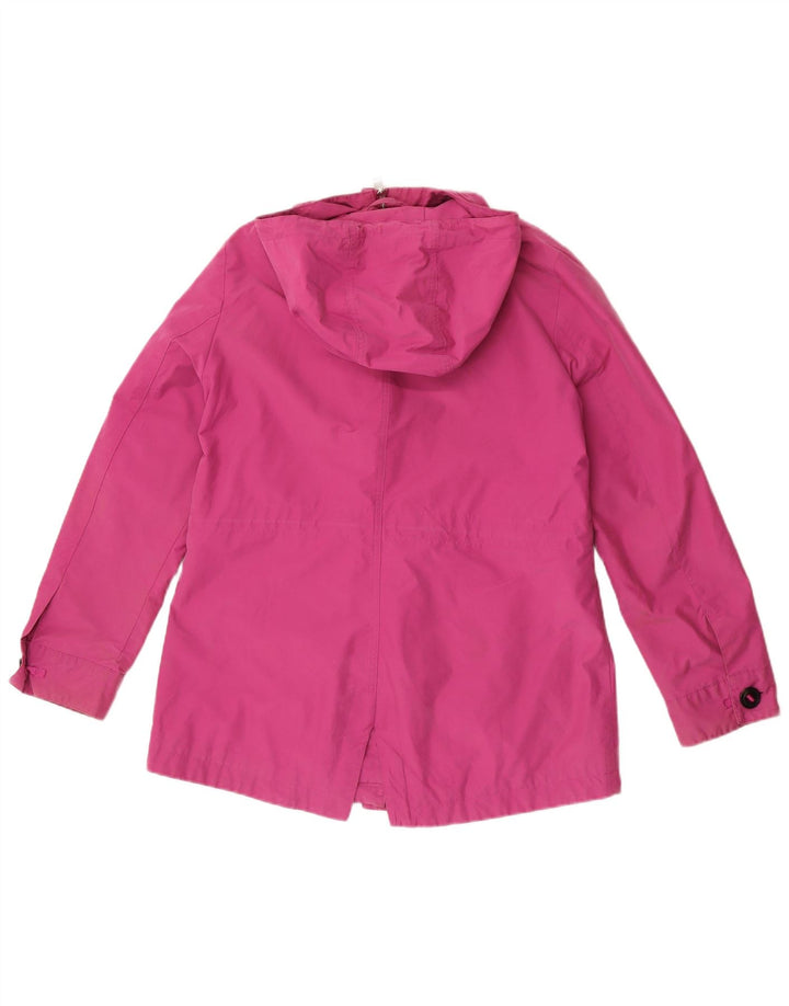 Giacca pratica con cappuccio da donna Marks & Spencer UK 12 cotone rosa medio