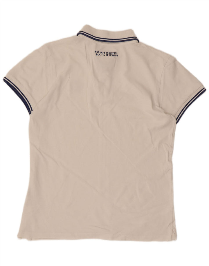 Polo da uomo NORTH SAILS piccola in cotone bianco
