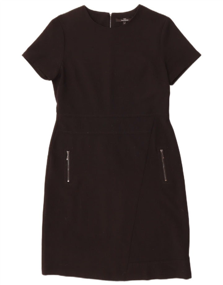 NEXT Womens Sheath Dress UK 12 Medium Black Polyester