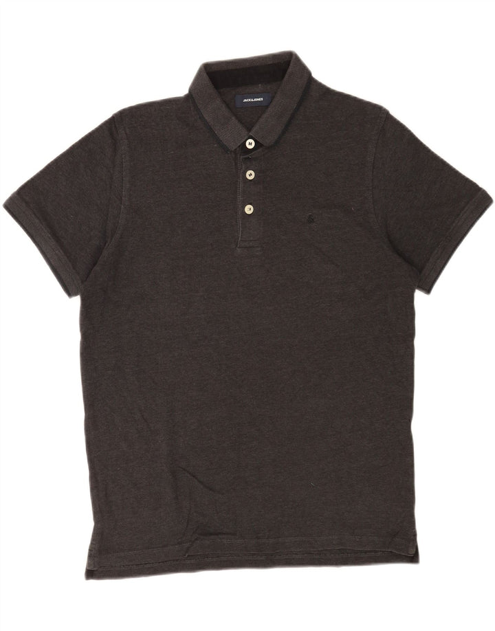 Polo da uomo Jack & Jones grande grigia
