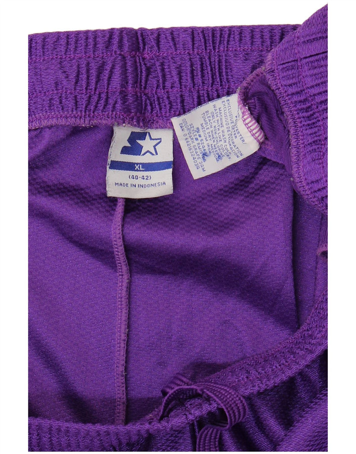 STARTER Mens Sport Shorts XL Purple Polyester