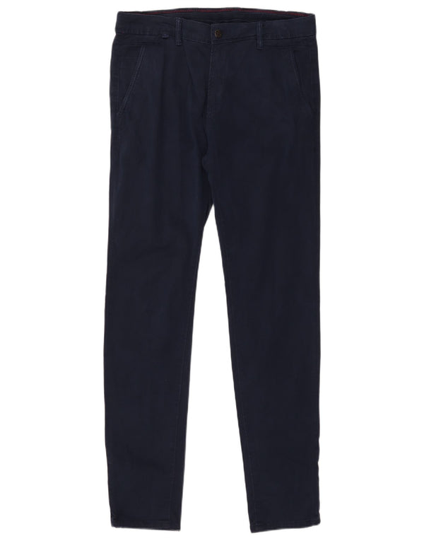 Pantaloni chino skinny da uomo Zara EU 40 medi W31 L31 blu navy